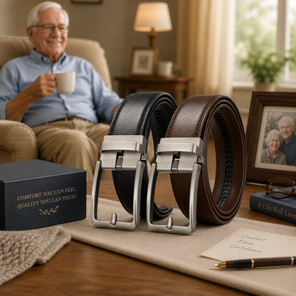 ComfortFit Senior-Friendly Plus Size No-Hole Automatic Belt