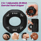 Senior-Friendly Therapy & Pain Relief 5 in 1 Adjustable 20-90LB Exercise Hand Gripper