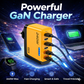 240W High-Speed 5-Port GaN Technology Intelligent Wall Charger