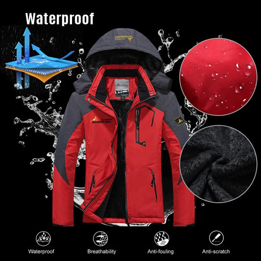 Winter Windproof & Waterproof Thick Fur Warm Parka Coats