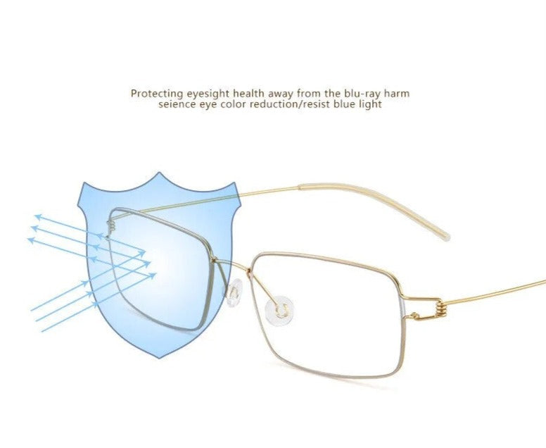 Ultralight- 5g- Anti Blue Light Rimless Reading Glasses