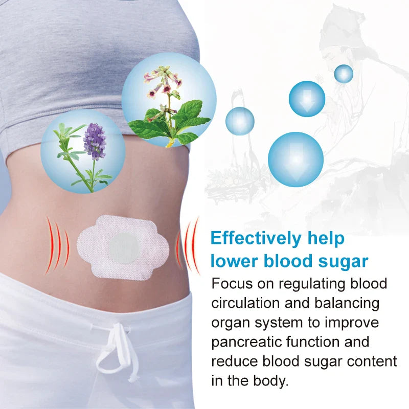 Blood Sugar Stabilization Transdermal Absorption Herbal Formula Diabetic Patch
