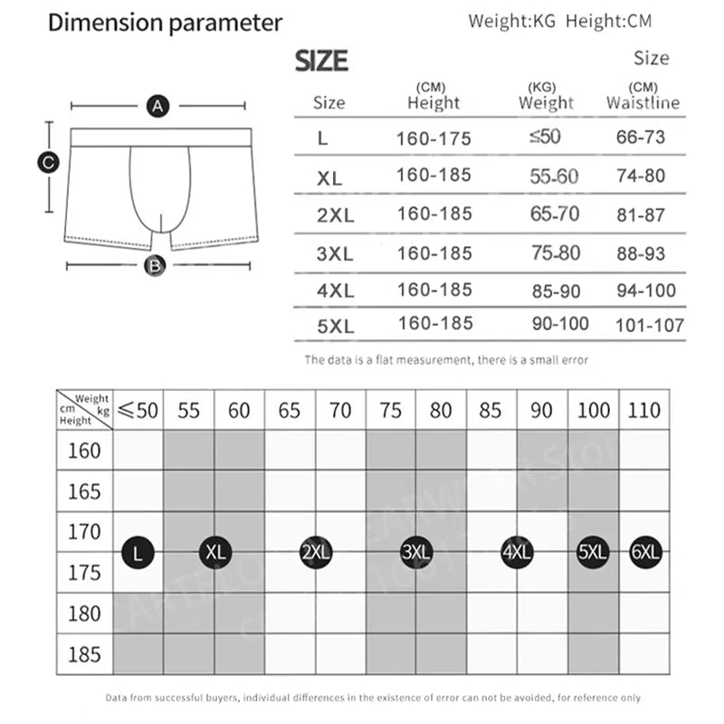 Pure Cotton Graphene-infused Antibacterial Men Boxer Shorts (3pcs)