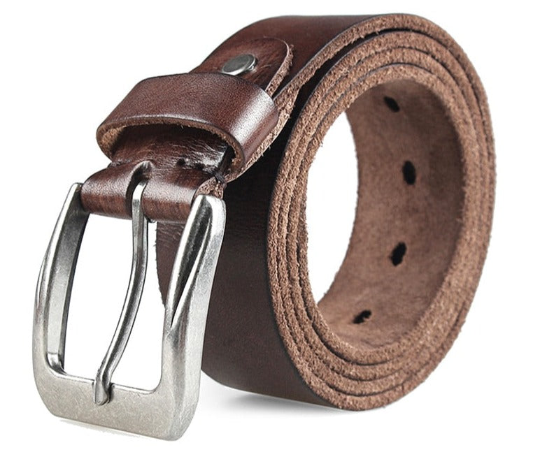 MEDYLA™ Vintage Pin Buckle Design Genuine Leather Belts