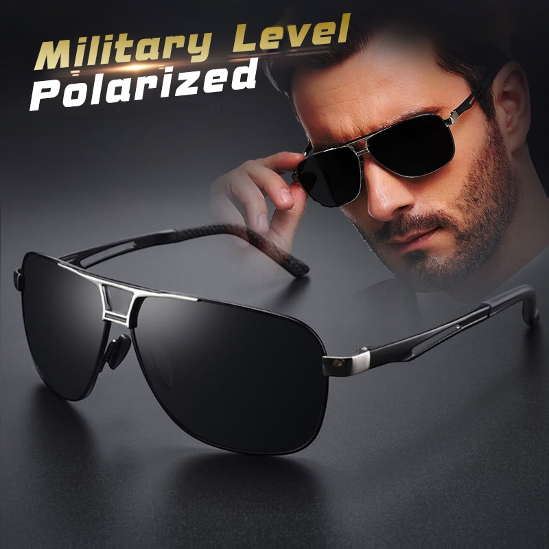 Polarized/Photochromic Square Magnesium Sunglasses
