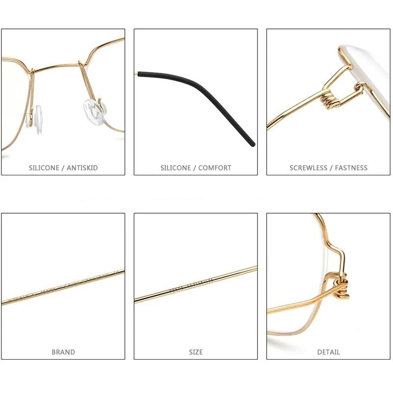 Ultralight- 5g- Anti Blue Light Rimless Reading Glasses