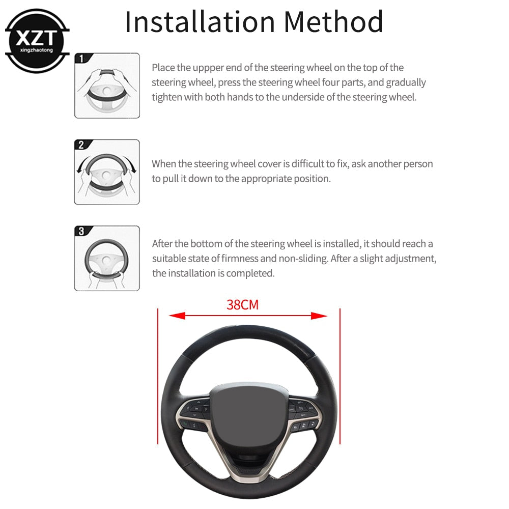 Carbon Fiber Anti-Slip Steering Wheel Cover