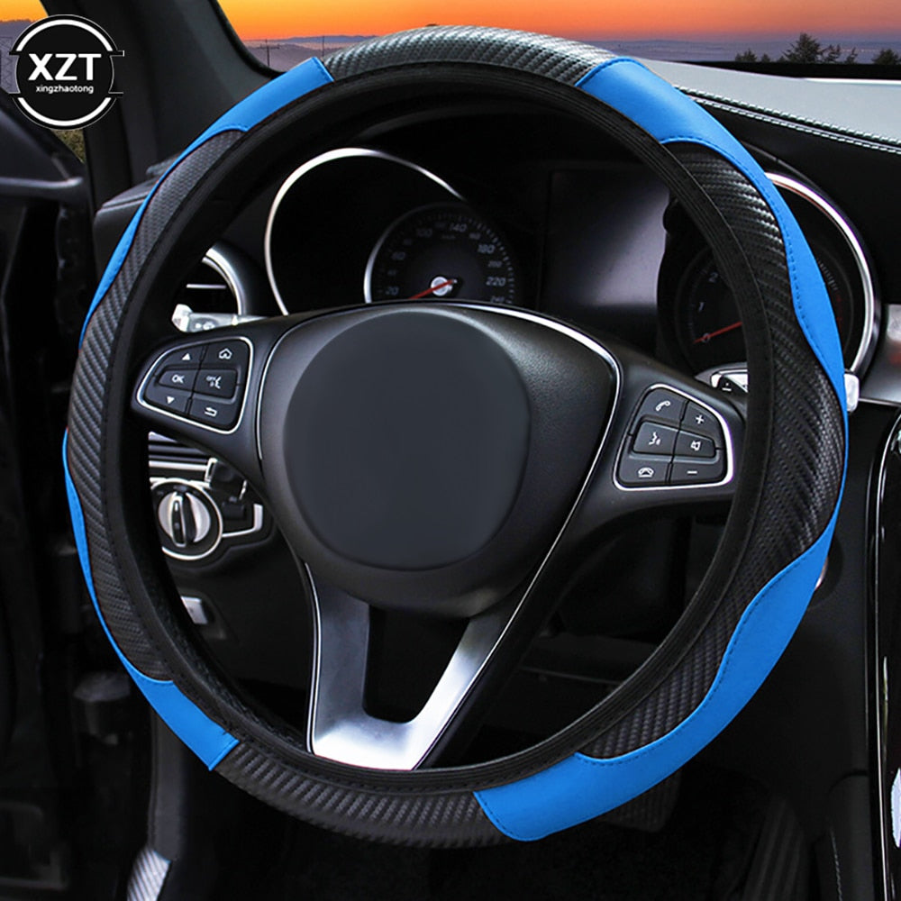 Carbon Fiber Anti-Slip Steering Wheel Cover