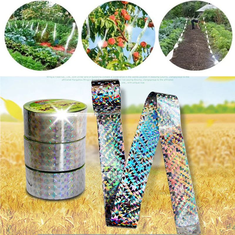 Double-Sided Bird Repellent Reflective Scare Tape
