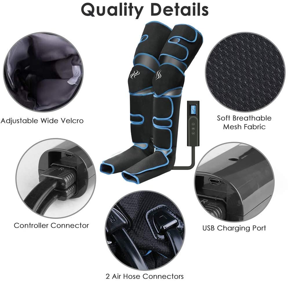 Professional Air Compression & Heat 360° Foot Therapy System