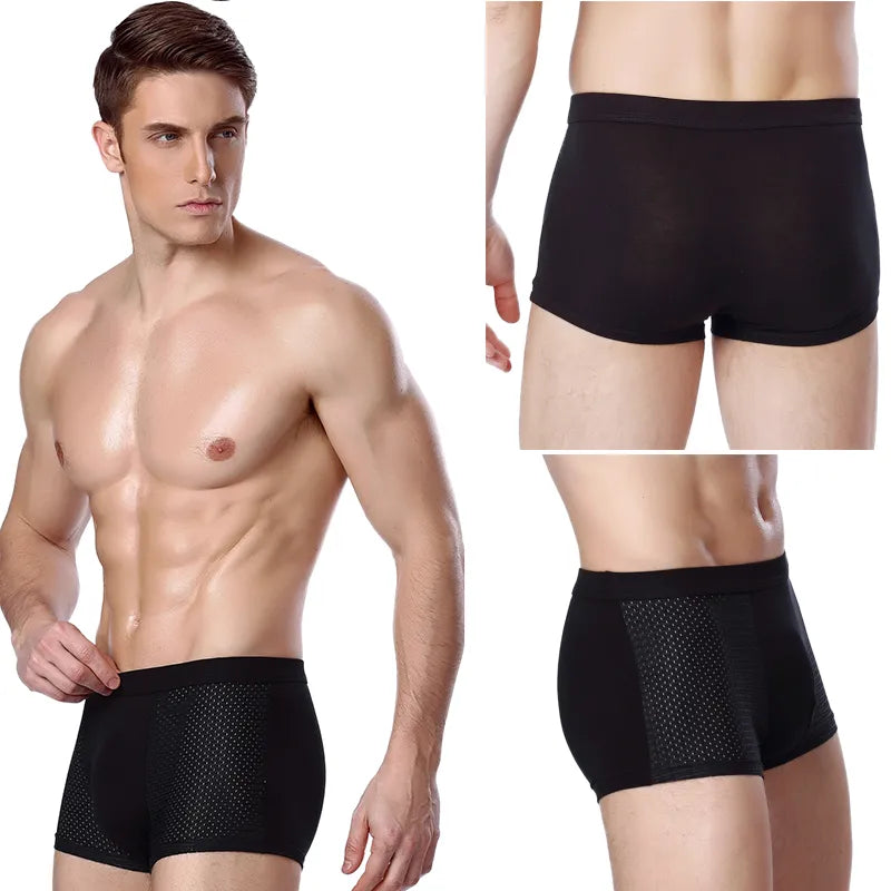 Bamboo Fiber Breathable Men's Boxer (4pcs)
