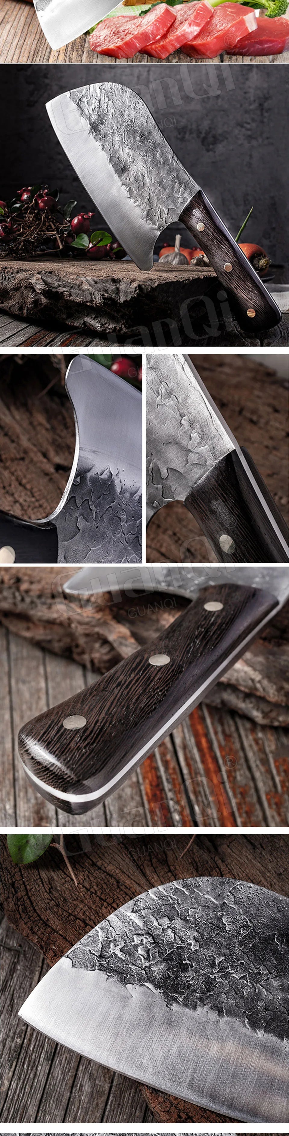 Handmade High-Carbon Steel Forged Traditional  Butcher Cleaver