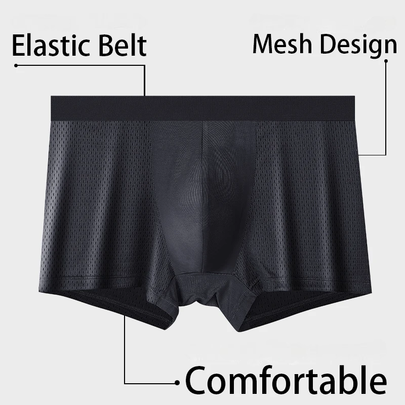 Bamboo Fiber Breathable Men's Boxer (4pcs)