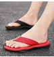 Woven Striped Lightweight Non-slip Comfortable Flip-flops