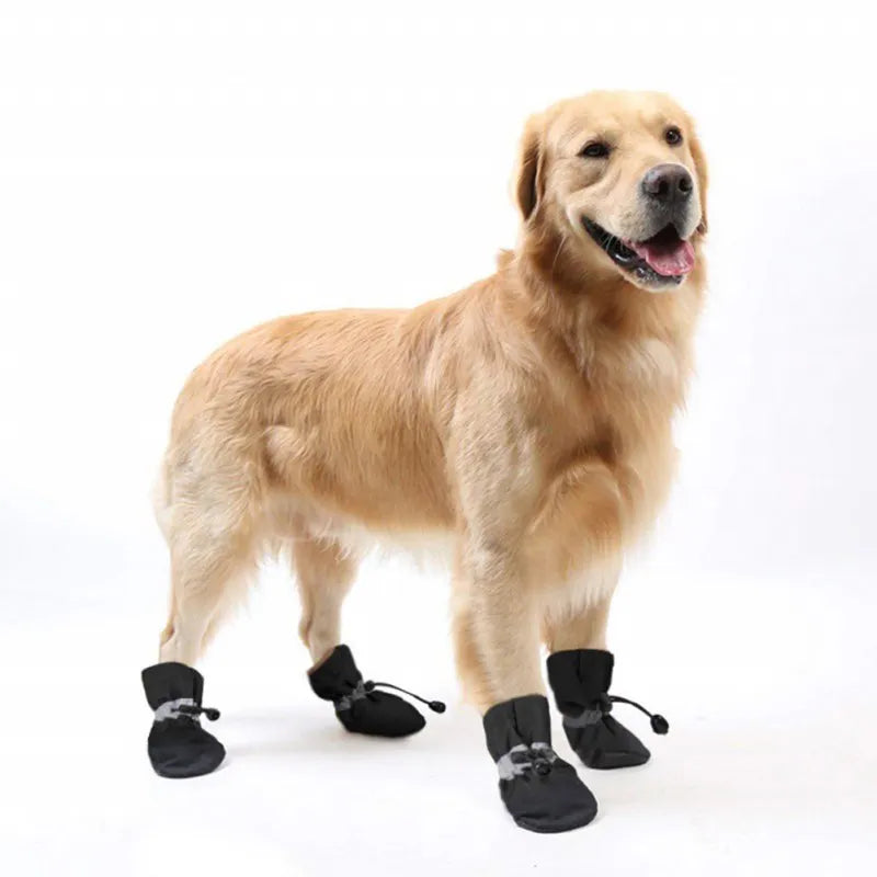 Waterproof Small Pet Anti-slip Rain Boots (4pcs)