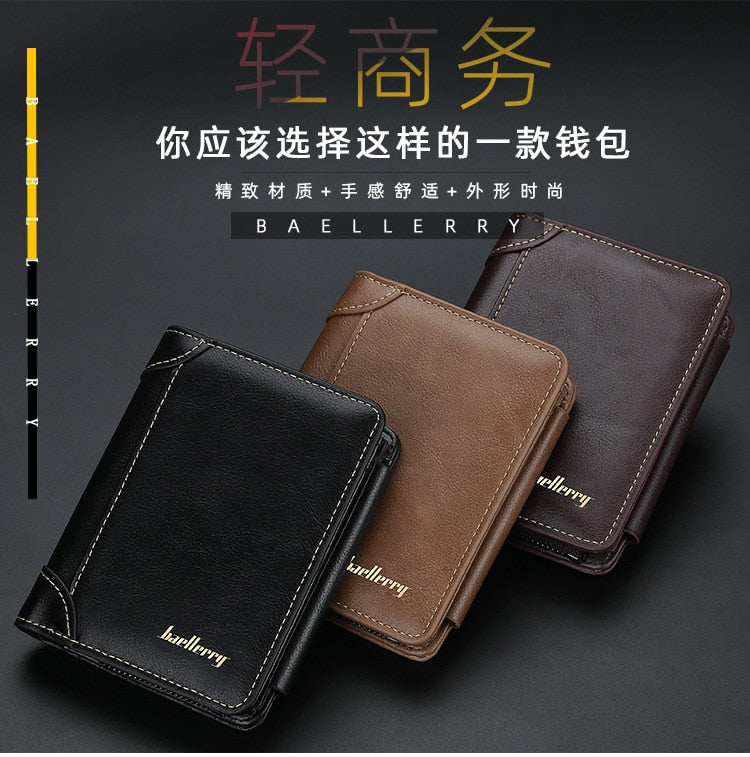 Large Capacity Short Design Men's Wallet