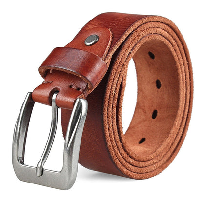 MEDYLA™ Vintage Pin Buckle Design Genuine Leather Belts