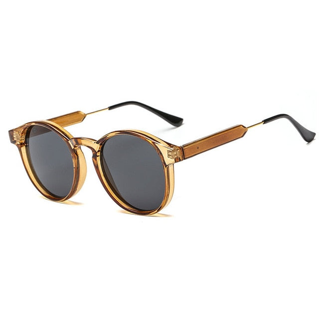 Retro Elegant Design UV400 Round Sunglasses