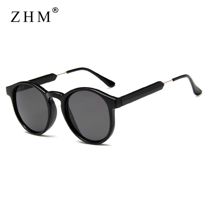 Retro Elegant Design UV400 Round Sunglasses