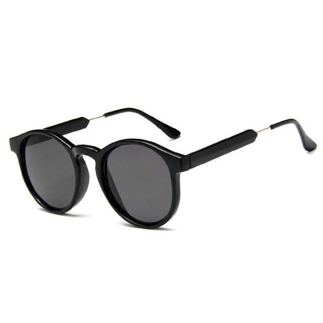 Retro Elegant Design UV400 Round Sunglasses