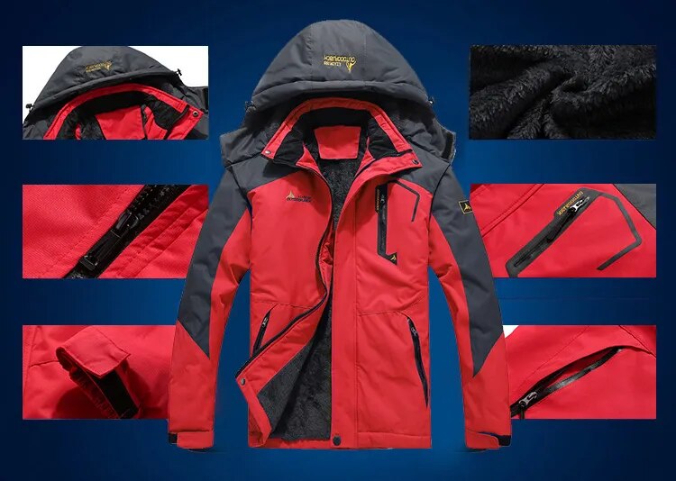 Winter Windproof & Waterproof Thick Fur Warm Parka Coats