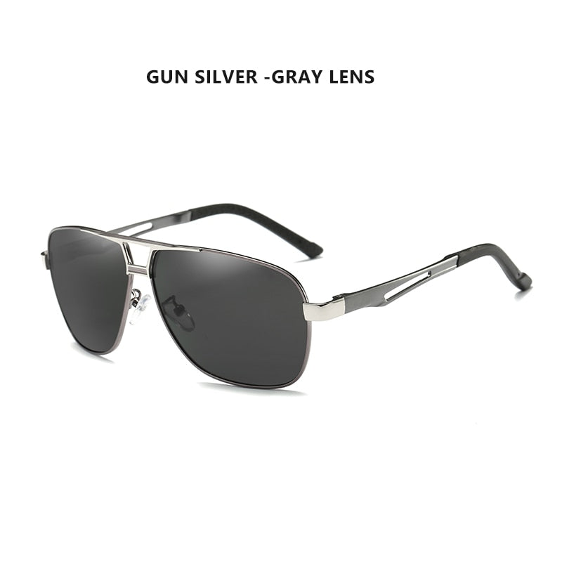 Polarized/Photochromic Square Magnesium Sunglasses