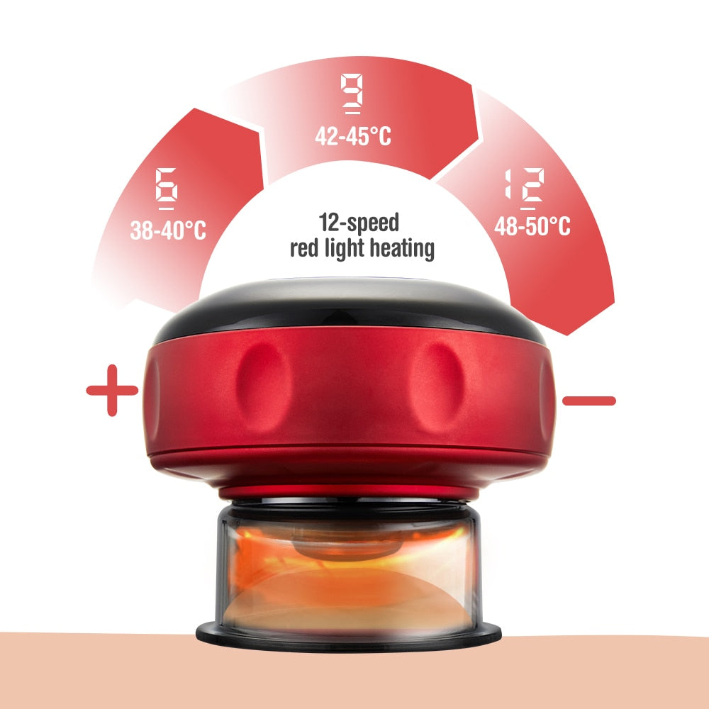 Vacuum & Red Light Heating Multifunctional Electric Cupping Therapy Device