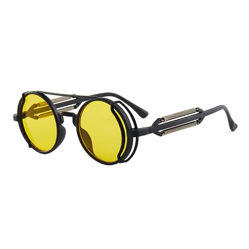 Retro Steampunk HD UV400 Glare-Blocking Sunglasses