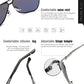 Polarized/Photochromic Square Magnesium Sunglasses