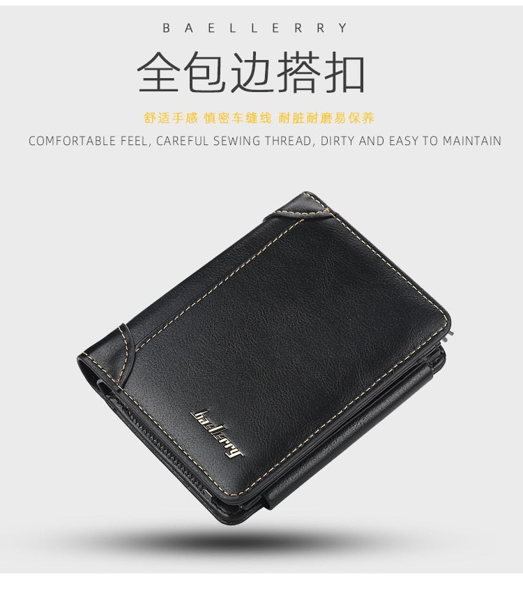 Large Capacity Short Design Men's Wallet
