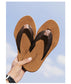 Woven Striped Lightweight Non-slip Comfortable Flip-flops