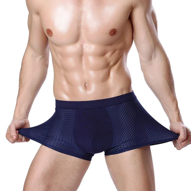 Bamboo Fiber Breathable Men's Boxer (4pcs)