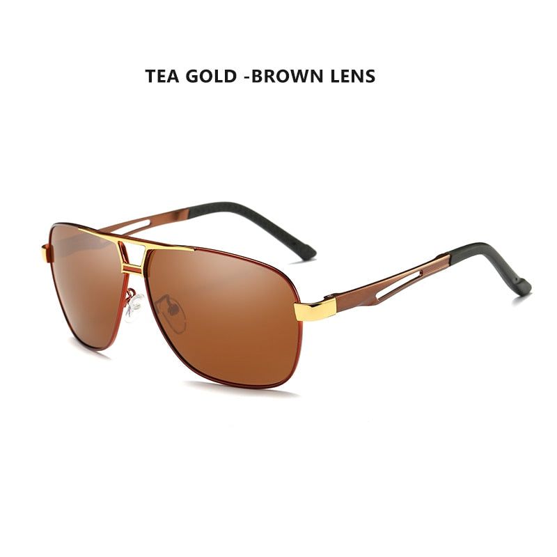 Polarized/Photochromic Square Magnesium Sunglasses