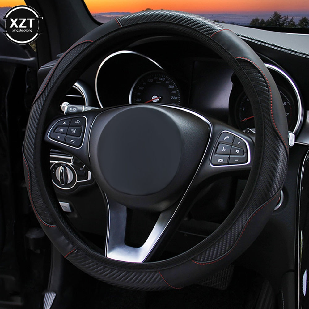 Carbon Fiber Anti-Slip Steering Wheel Cover