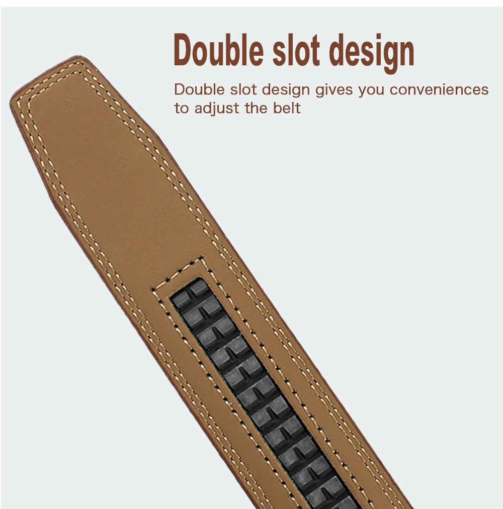 Premium Automatic Genuine Leather Ratchet Mechanism Belt