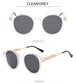 Retro Elegant Design UV400 Round Sunglasses