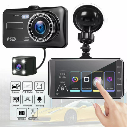 Smart Full HD Front & Rear Dash Cam Car DVR