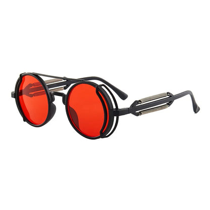 Retro Steampunk HD UV400 Glare-Blocking Sunglasses
