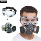 Dual Filter Respirator Reusable Half Face Gas Protection Mask