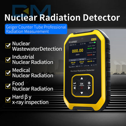 FNIRSI Geiger Counter Nuclear  X-ray γ-ray β-ray Radiation Detector