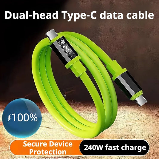 Super Fast 240W 6A High-Power Universal Charging / Data Cable With HD Digital Display