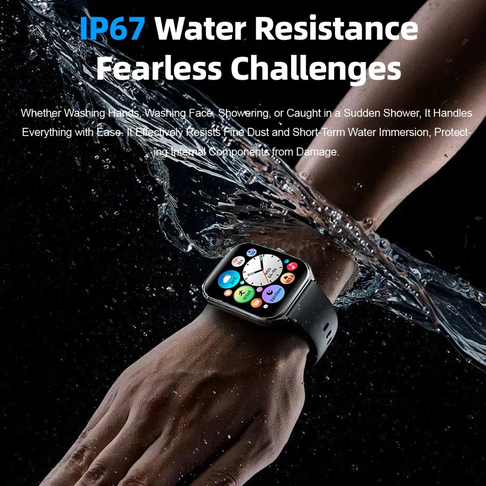 Ultra-Thin and Lightweight Brilliant 1.96” AMOLED Display Health Monitoring Smartwatch