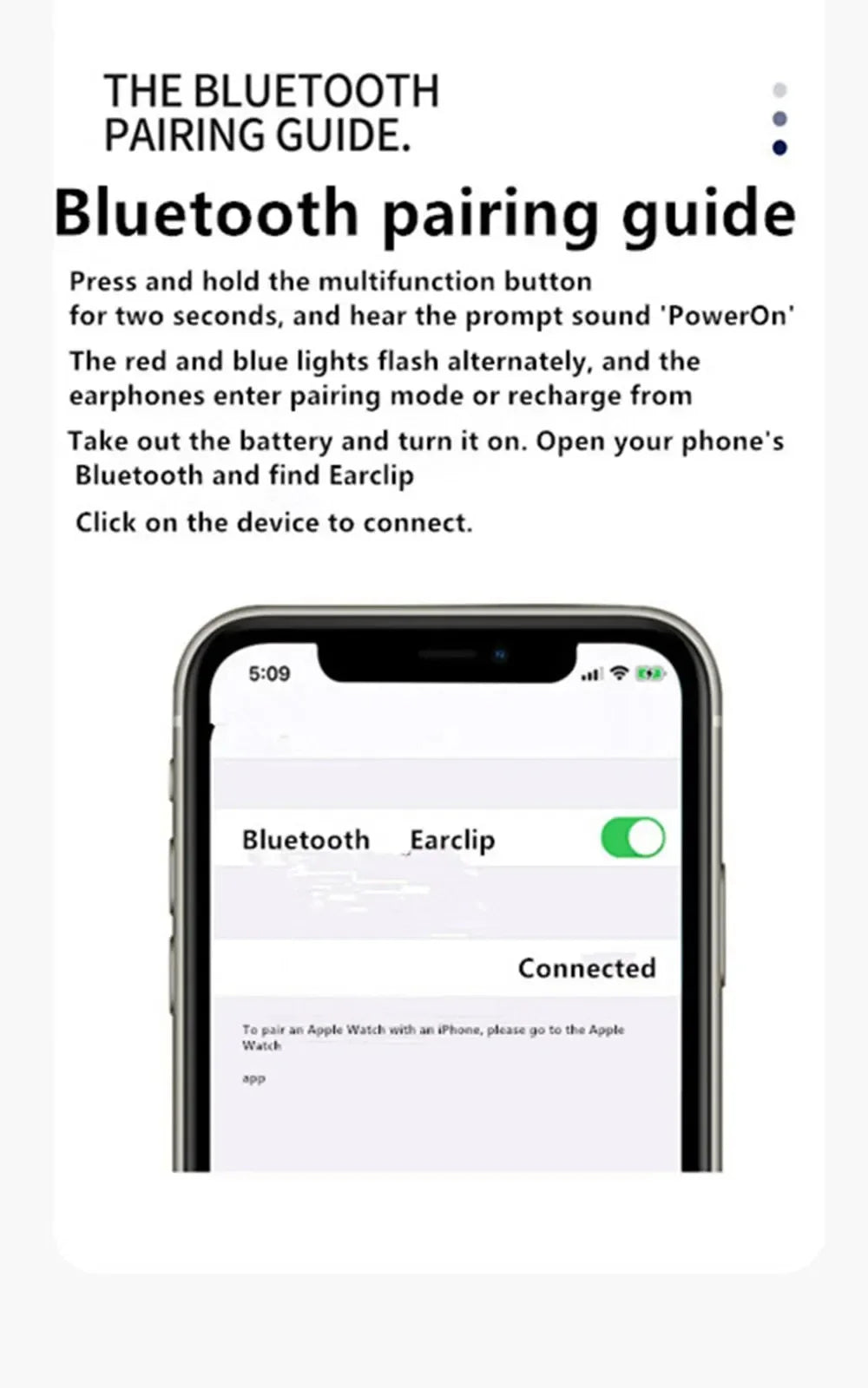 Open-Ear HD Sound Noise Reduction & Low Latency Clip-On Earphone