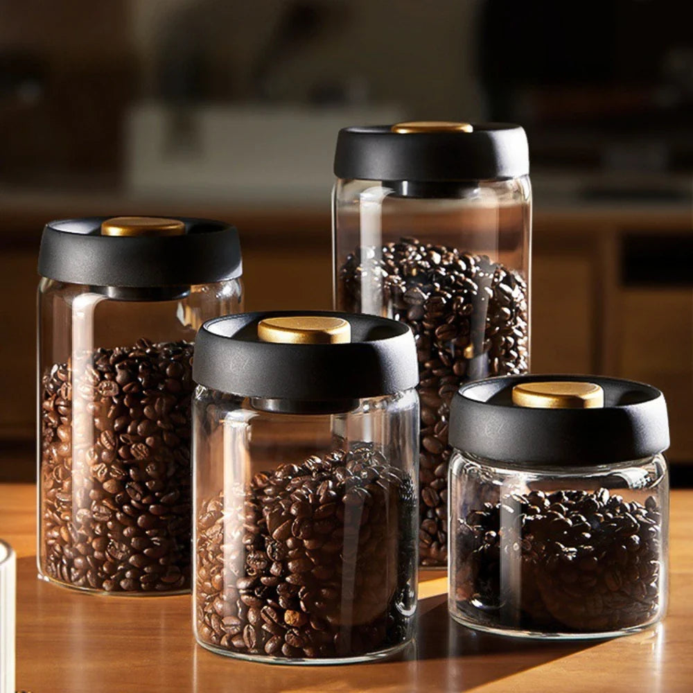 Coffee Beans Moisture-proof Vacuum-Sealed Jar for Long-Lasting Freshness & Flavor