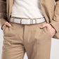 Holes-Free One-Handed Operation Micro-Adjustable Genuine Leather Belt