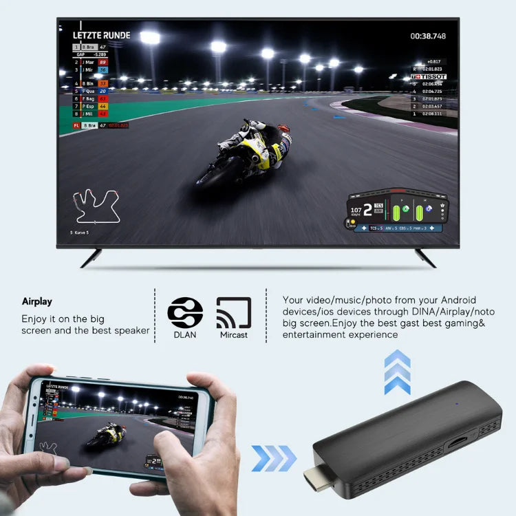 Android  Plug and Play Streaming Mini Smart Wifi 4K TV Stick