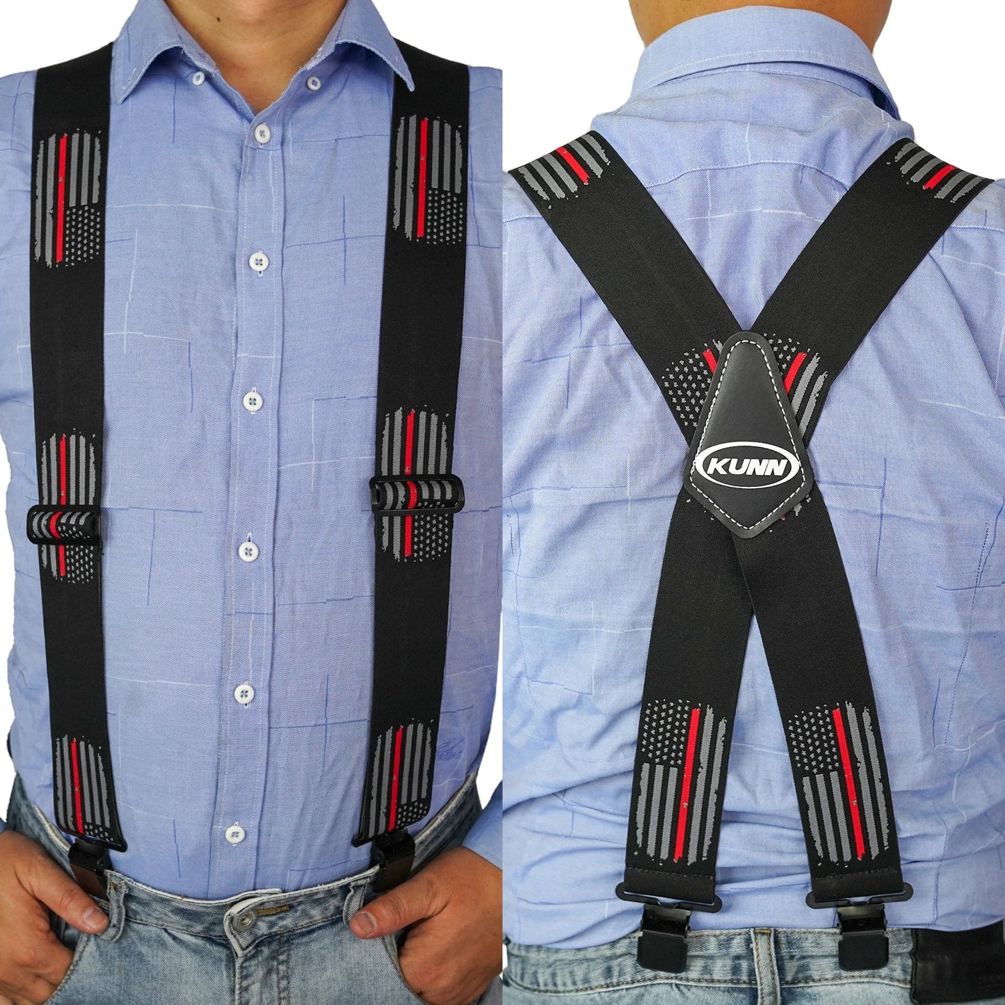 Heavy Duty 2-inch Wide Adjustable Elastic Ultimate-Durability Suspenders