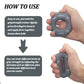 Senior-Friendly Therapy & Pain Relief 5 in 1 Adjustable 20-90LB Exercise Hand Gripper