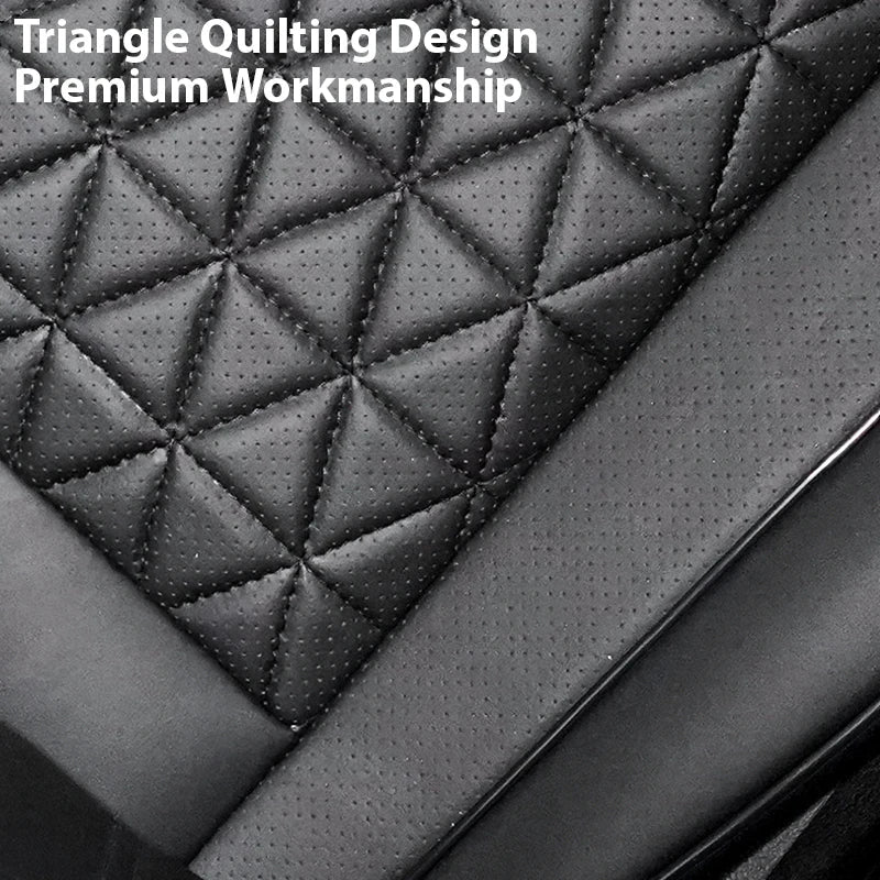 Deluxe PU Leather Car Seat Cover – Padded, Breathable & Universal Fit