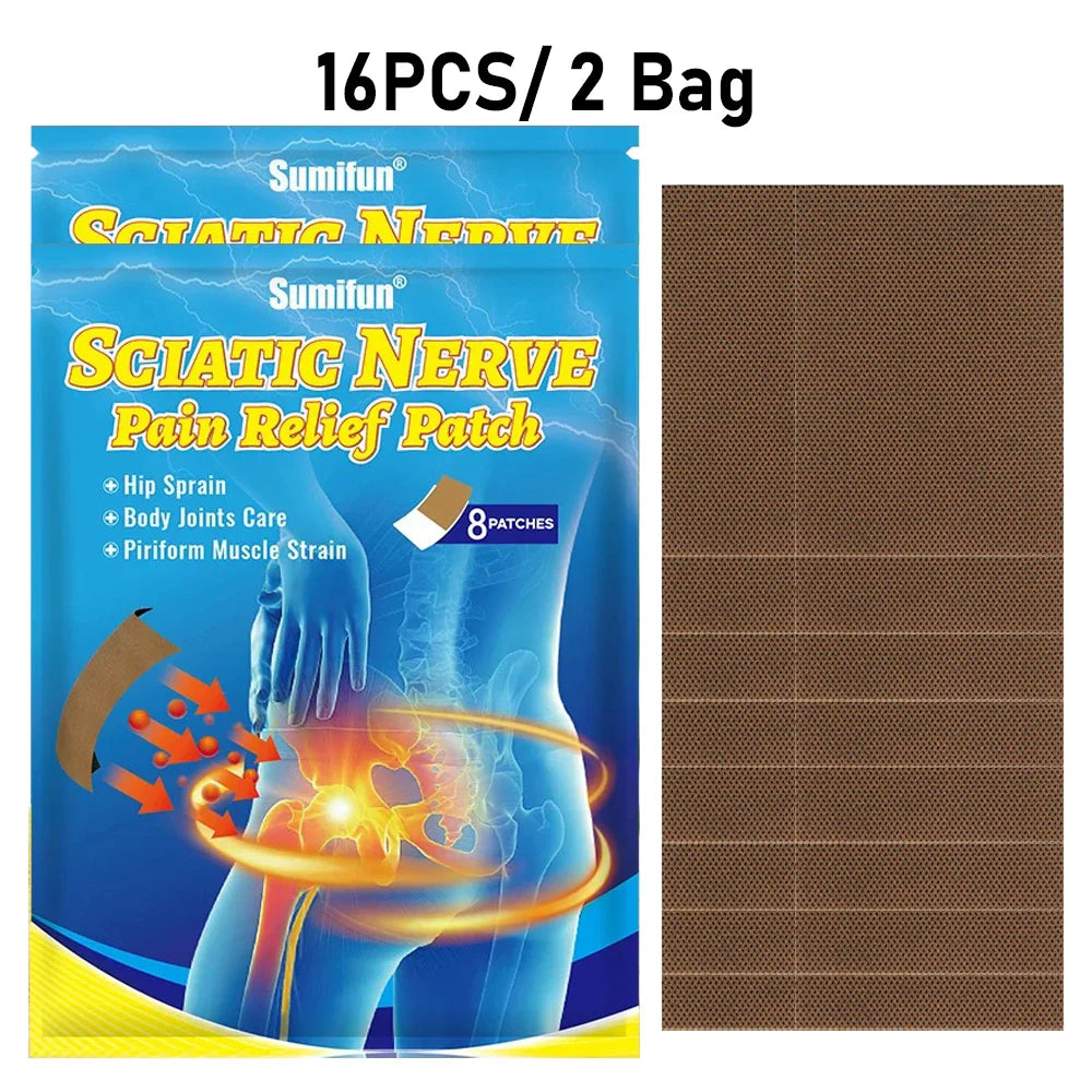 Deep Penetration & Long-Lasting Relief Natural Herbal Sciatic Nerve Orthopedic Plaster
